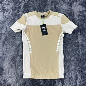 Venum Tempest Rashguard Short Sleeve MMA Shirt Men's M Brown NWT Fight